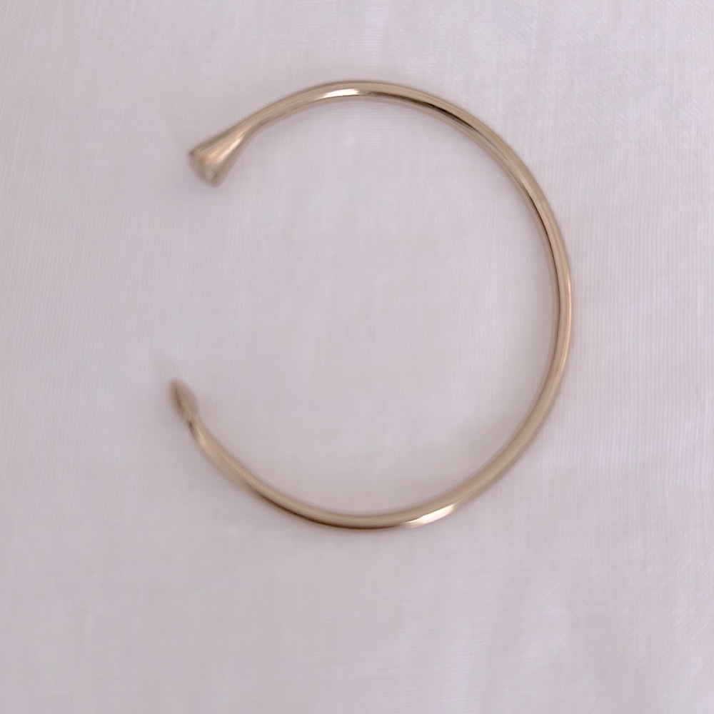 Melinda Maria gold heart cuff bracelet
